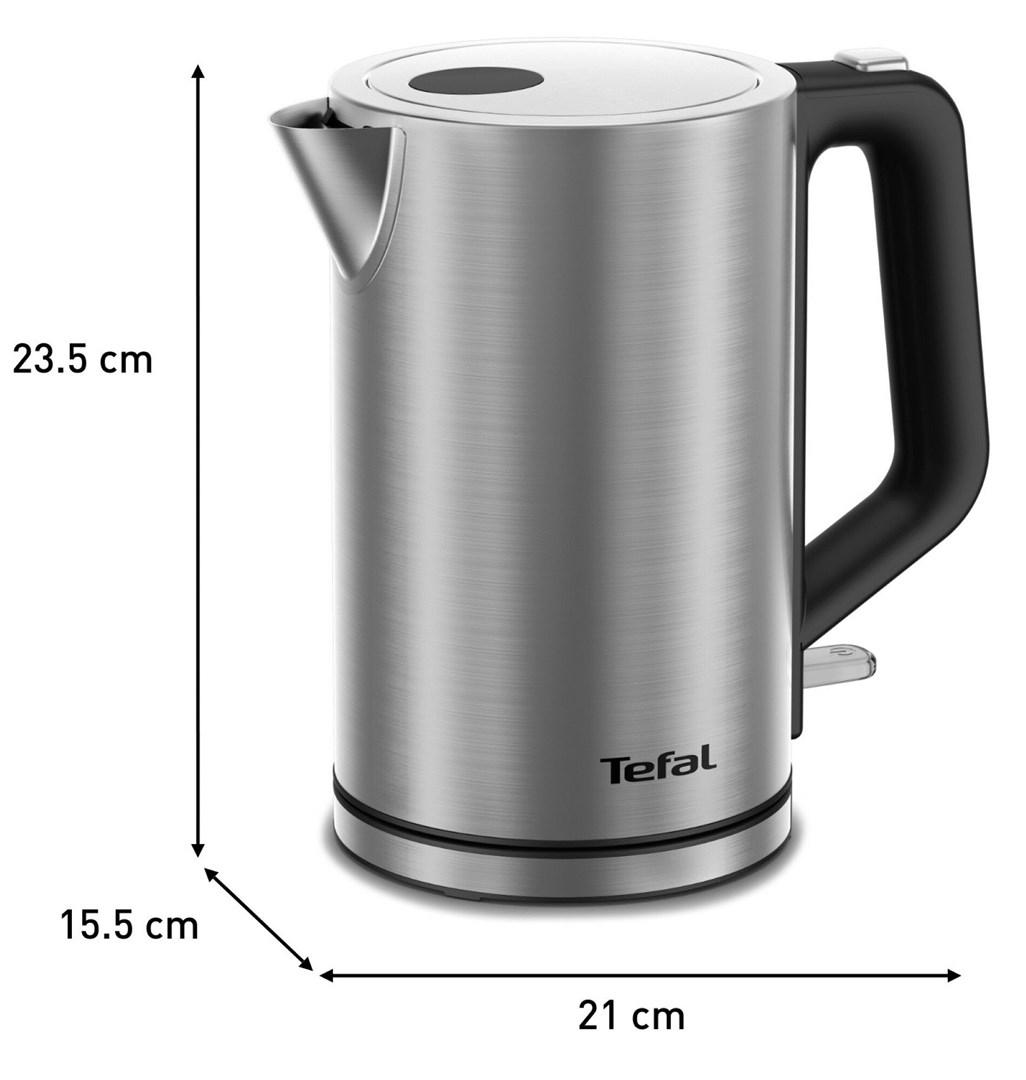 Elkedel 1,7 l – Tefal Bronx KI513D, rustfrit stål billede