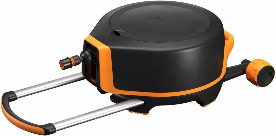 Slangerulle på hjul - Fiskars CAR Drum med XL-slange billede