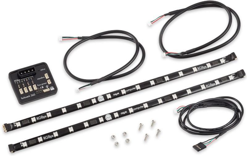 RGB LED controller - aqua computer farbwerk 360 billede