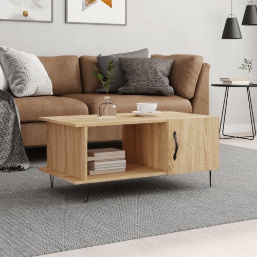 Sofabord 90 x 50 x 40 cm i sonoma-eg