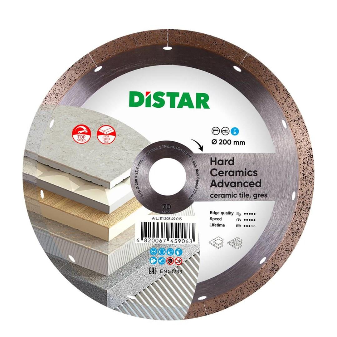 Diamantskive til hård keramik 200 × 1,3 × 10 × 25,4 - Distar Hard Ceramics Advanced billede