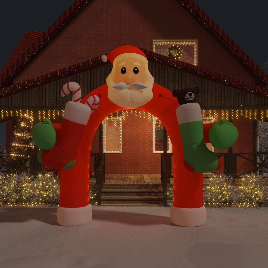 Oppustelig juleport med LED'er 320 cm billede