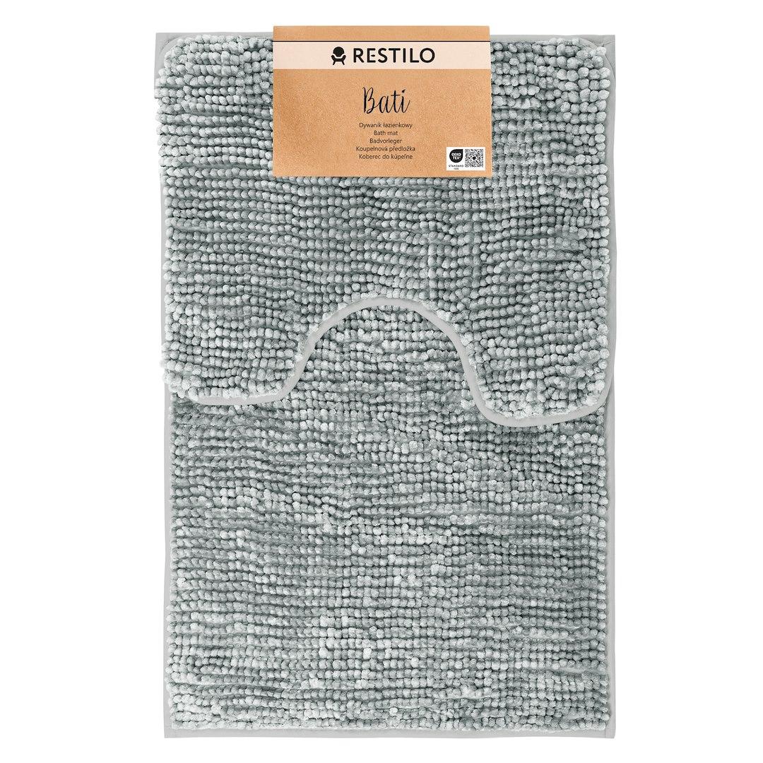 Bademåttesæt Bati grå 50×80 + 40×50 - AmeliaHome billede