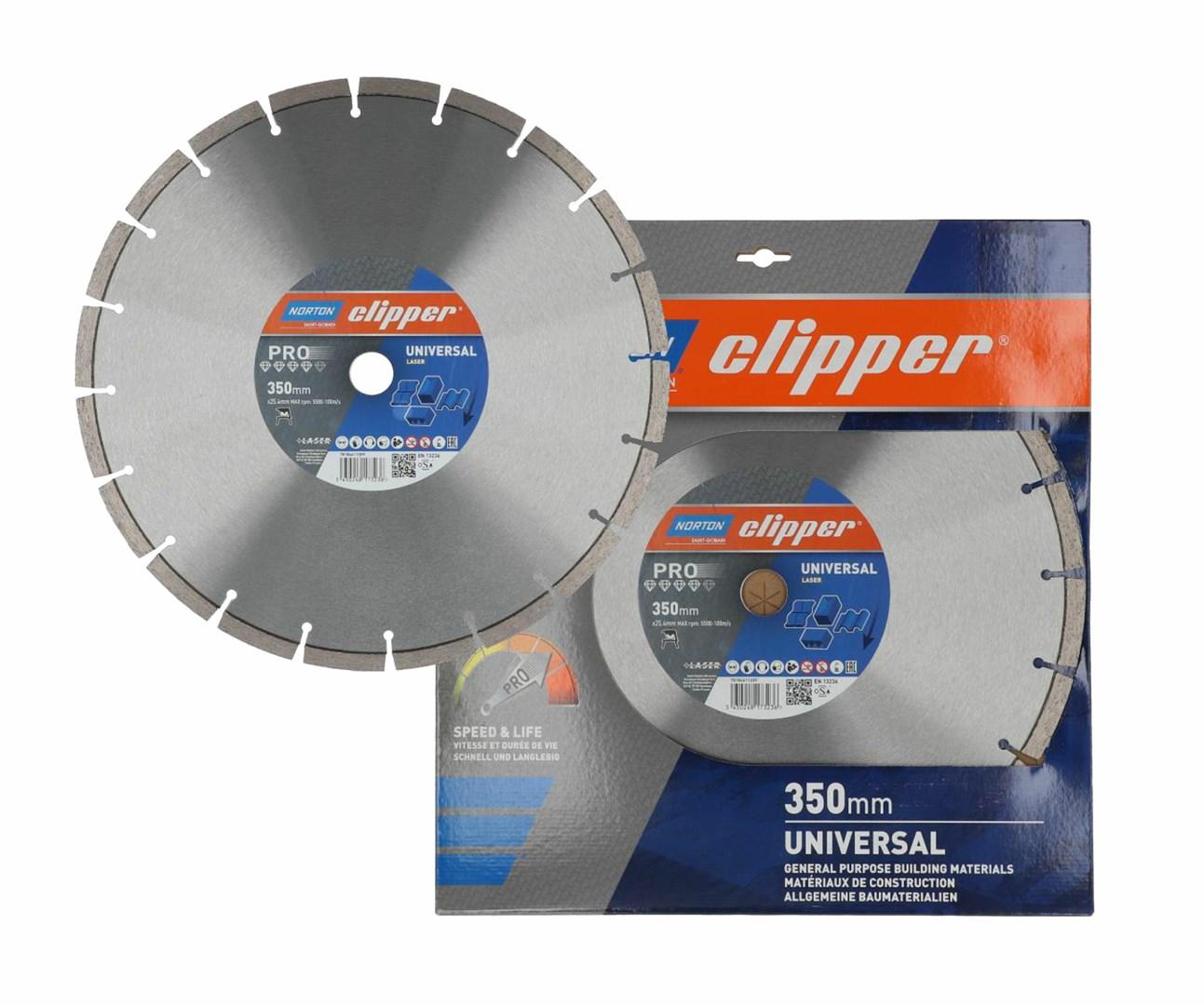 Diamantskæreskive 350 mm - Norton Clipper Pro Universal Laser billede