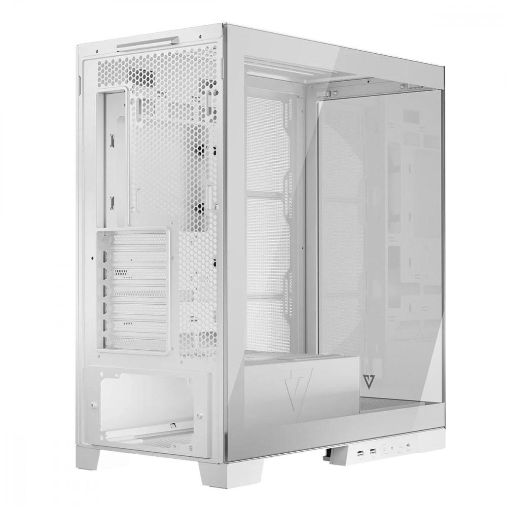 PC kabinet MODECOM Volcano SPACE Midi Tower – hvid, USB 3.0 x2 & USB-C billede