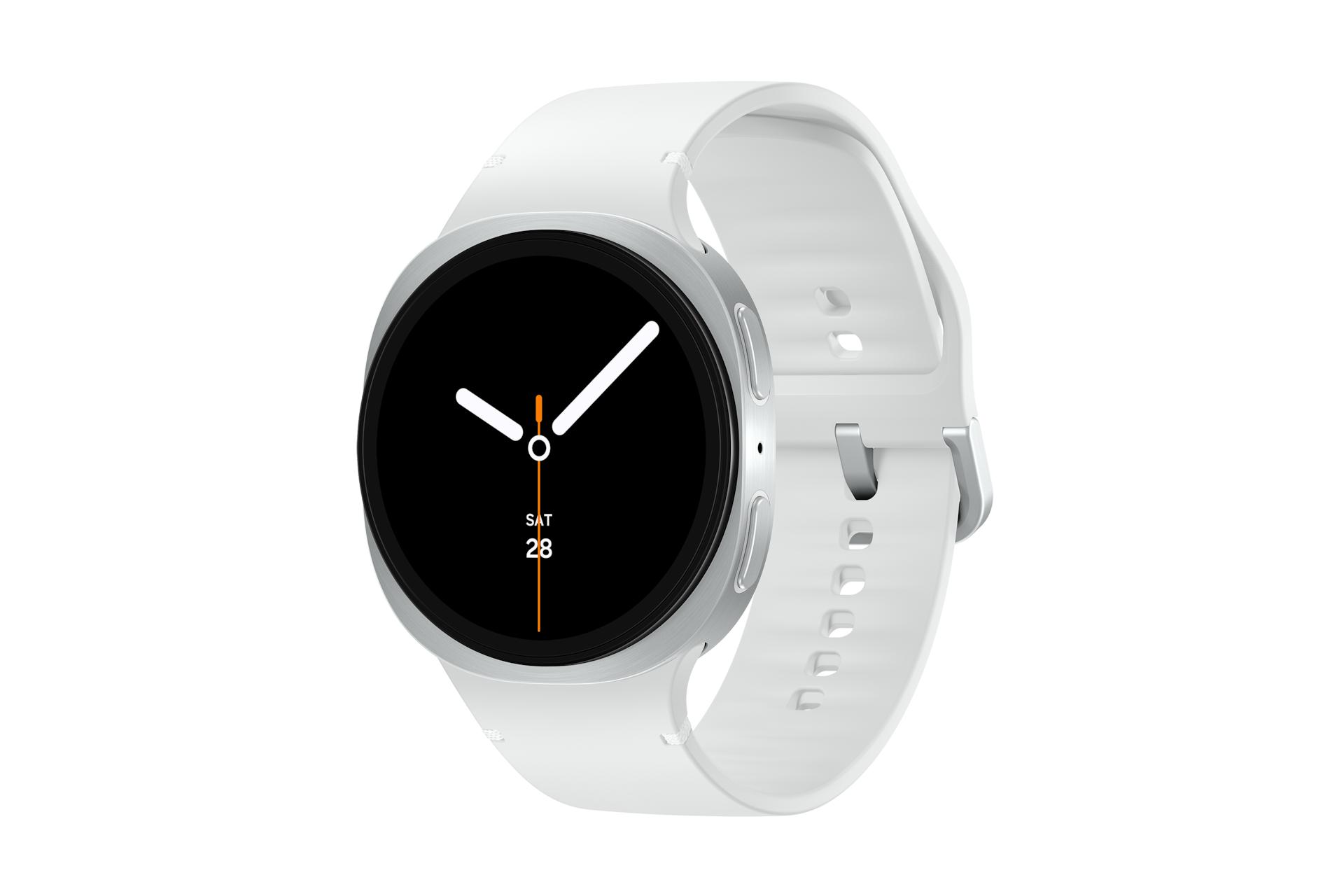 Smartwatch Samsung Galaxy Watch 44 mm - Sølv/Hvid (Wear OS) billede