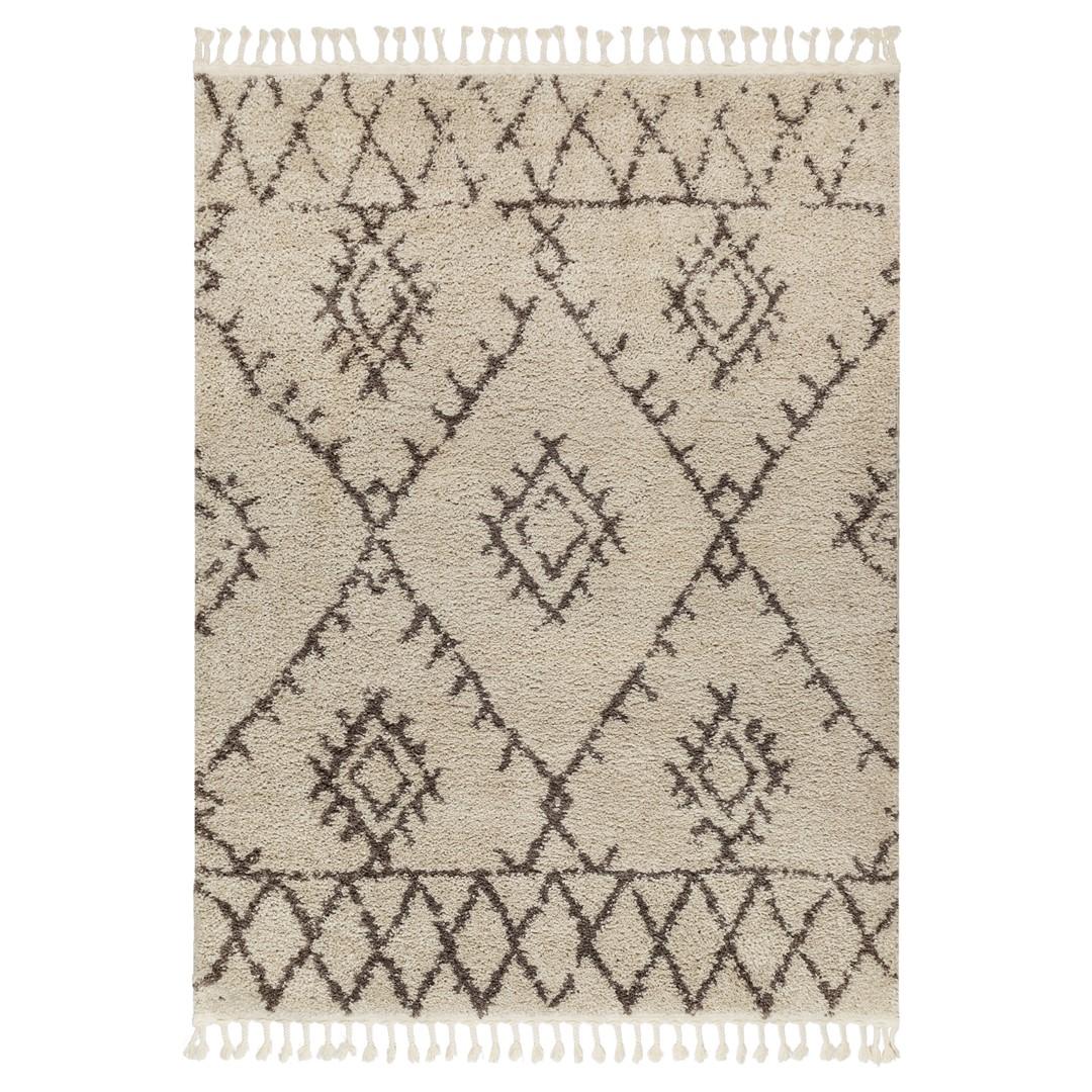 Gulvløber Hakano Welben Fez - creme, aztec, 70×200 cm billede