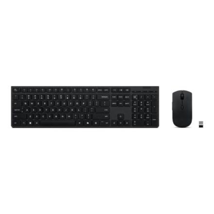 Trådløst tastatur og mus - Lenovo nordisk sæt