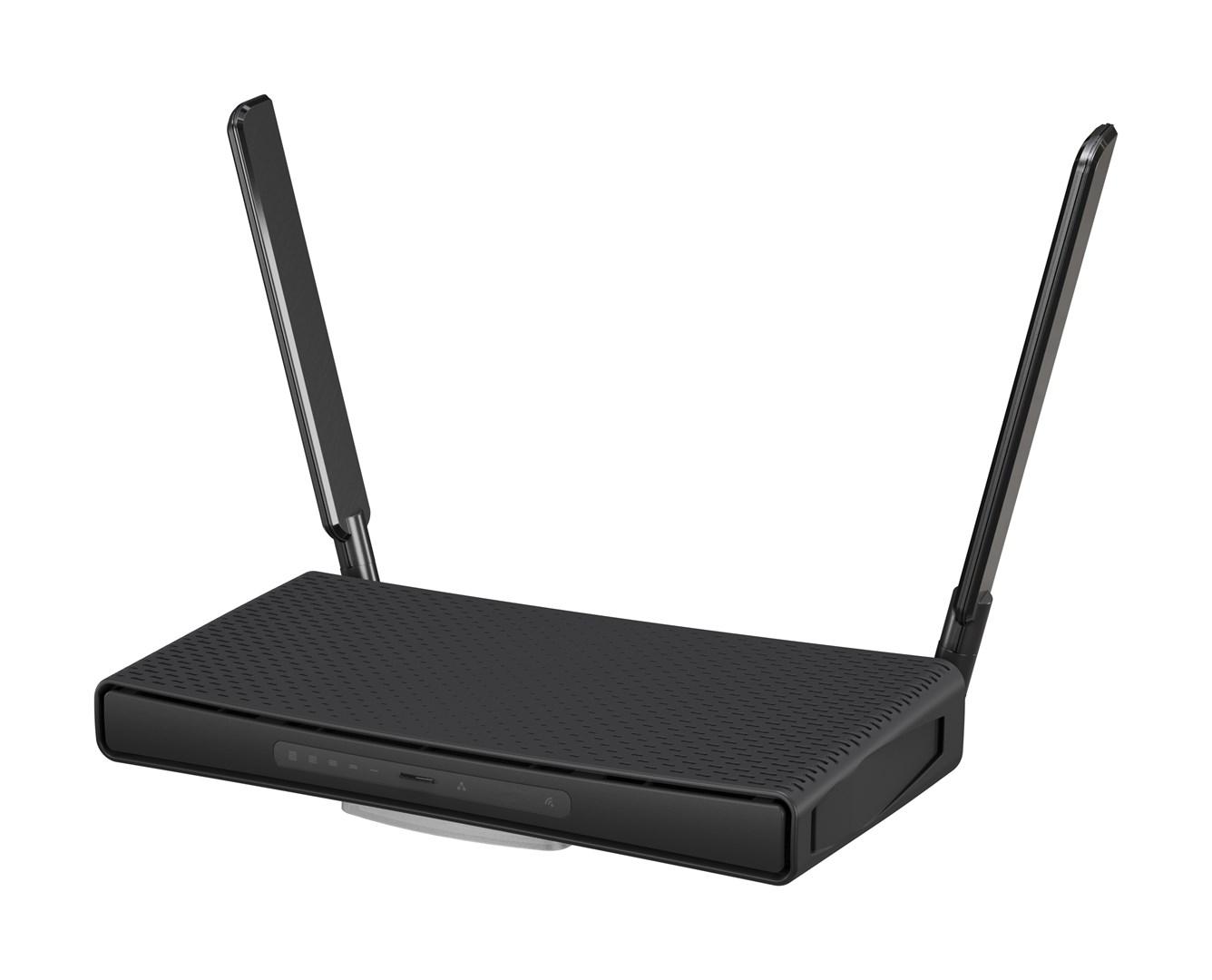 Wi‑Fi 6 router - MikroTik hAP ax3, dual‑band, Gigabit, sort