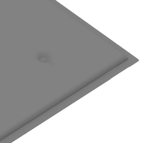 Foldbar havebænk med hynde 118 cm bambus