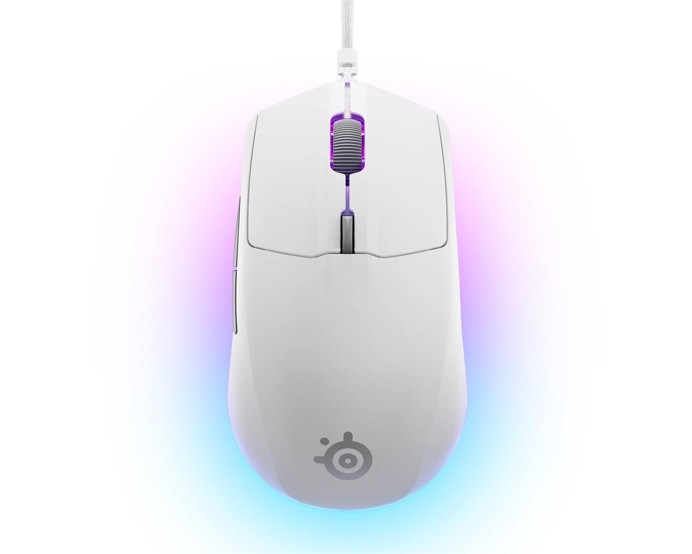 Gaming mus SteelSeries Rival 3 Gen 2 - hvid billede