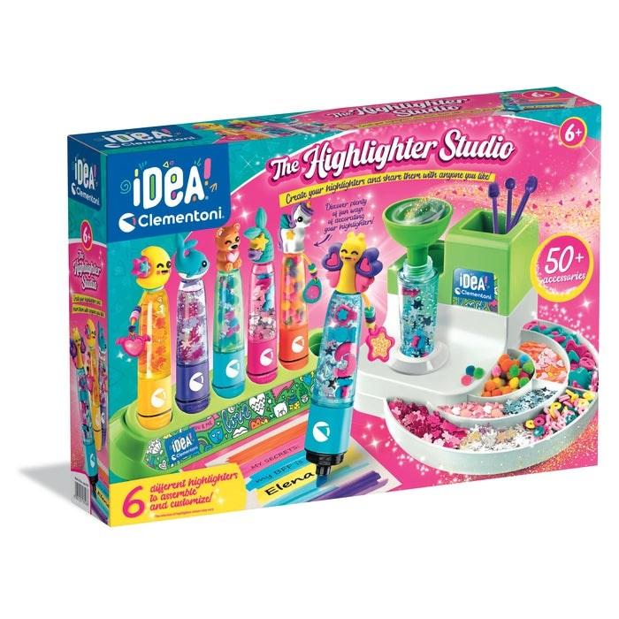 Tuschsæt til børn - Clementoni IDEA Highlighter Studio billede
