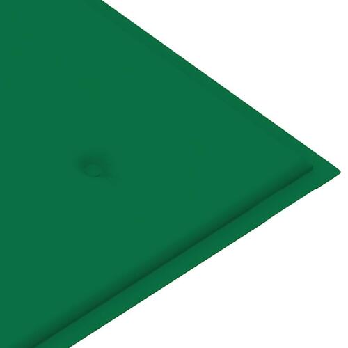 Foldbar havebænk med hynde 118 cm bambus