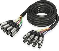 XLR multikabel Behringer GMX-500 - 8x XLR hun til 8x XLR han, 5 m billede