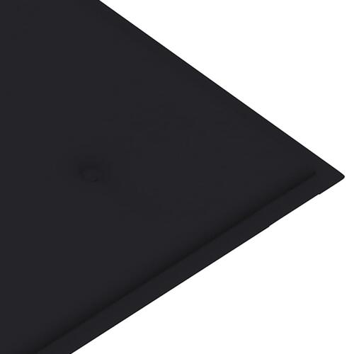 Foldbar havebænk med hynde 118 cm bambus