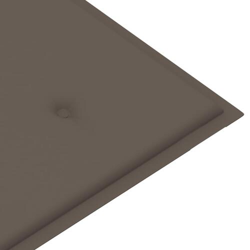 Foldbar havebænk med hynde 118 cm bambus