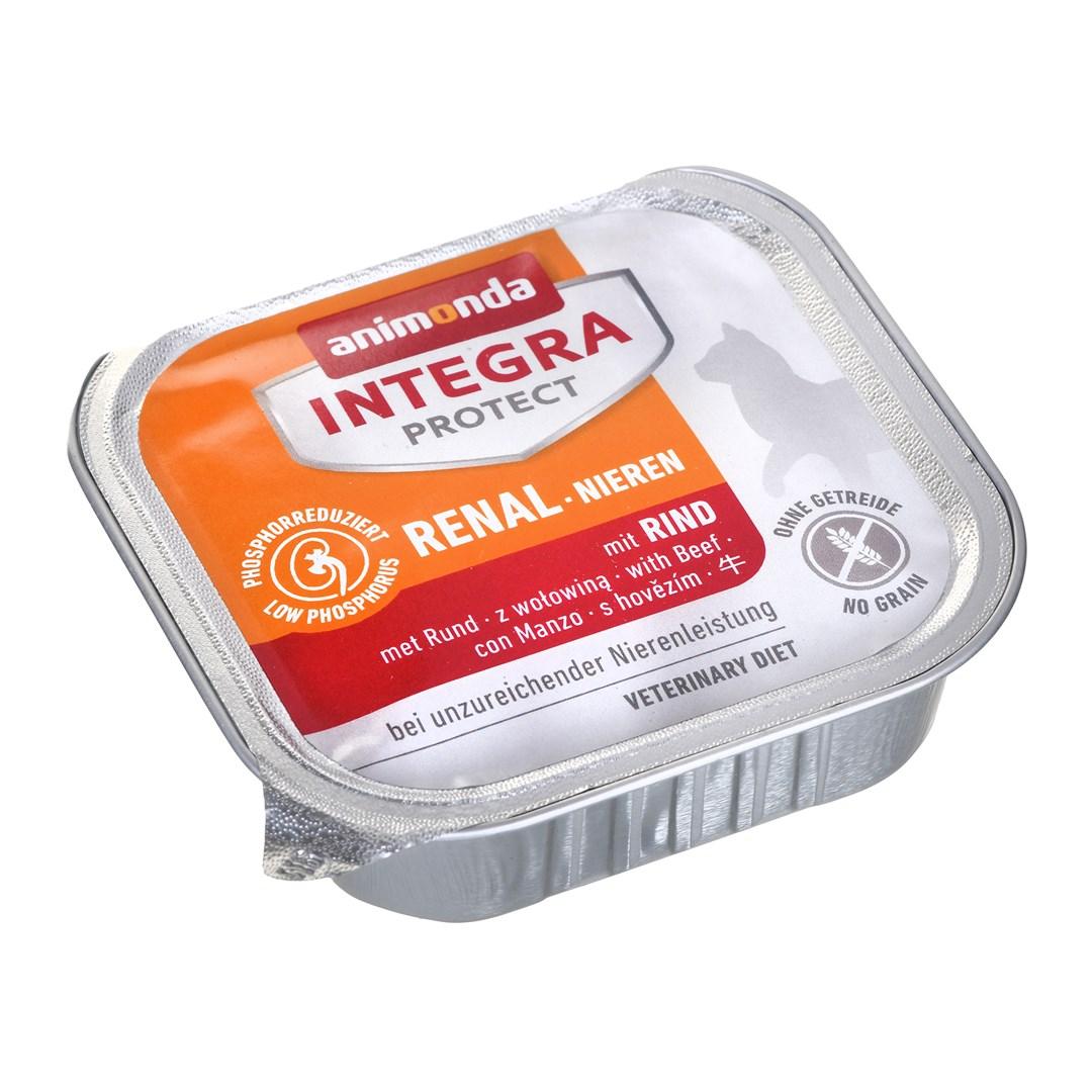 Vådfoder til kat – Animonda Integra Protect Renal, oksekød, 100 g billede