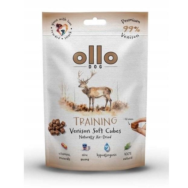 Hundegodbidder træning – OLLO Lufttørrede Hjortekuber 80 g billede