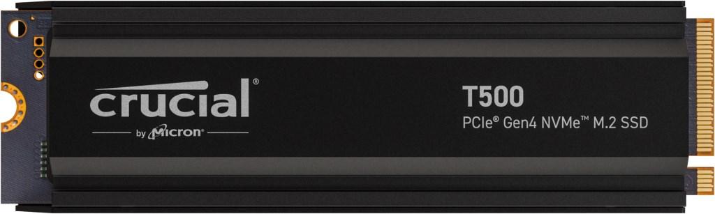 SSD M.2 NVMe Crucial T500 4 TB PCIe 4.0 (2280) med heatsink billede