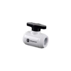 Vandventil til vandkøling 1/4" - Bitspower, hvid/sort billede