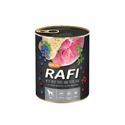 Vådfoder til hund – Dolina Noteci Rafi med oksemaver og skinke, 800 g billede