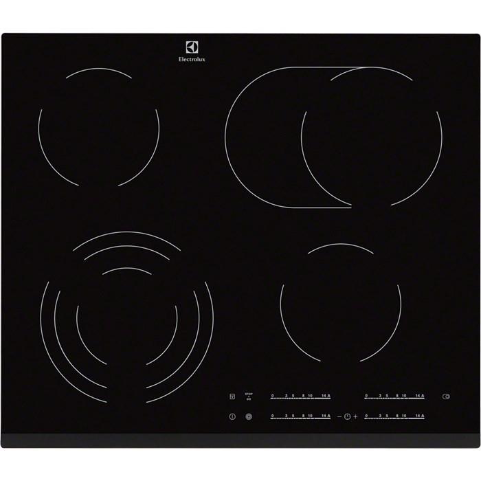 Induktionskogeplade Electrolux EHF6547FXK – sort, indbygning, 4 zoner billede