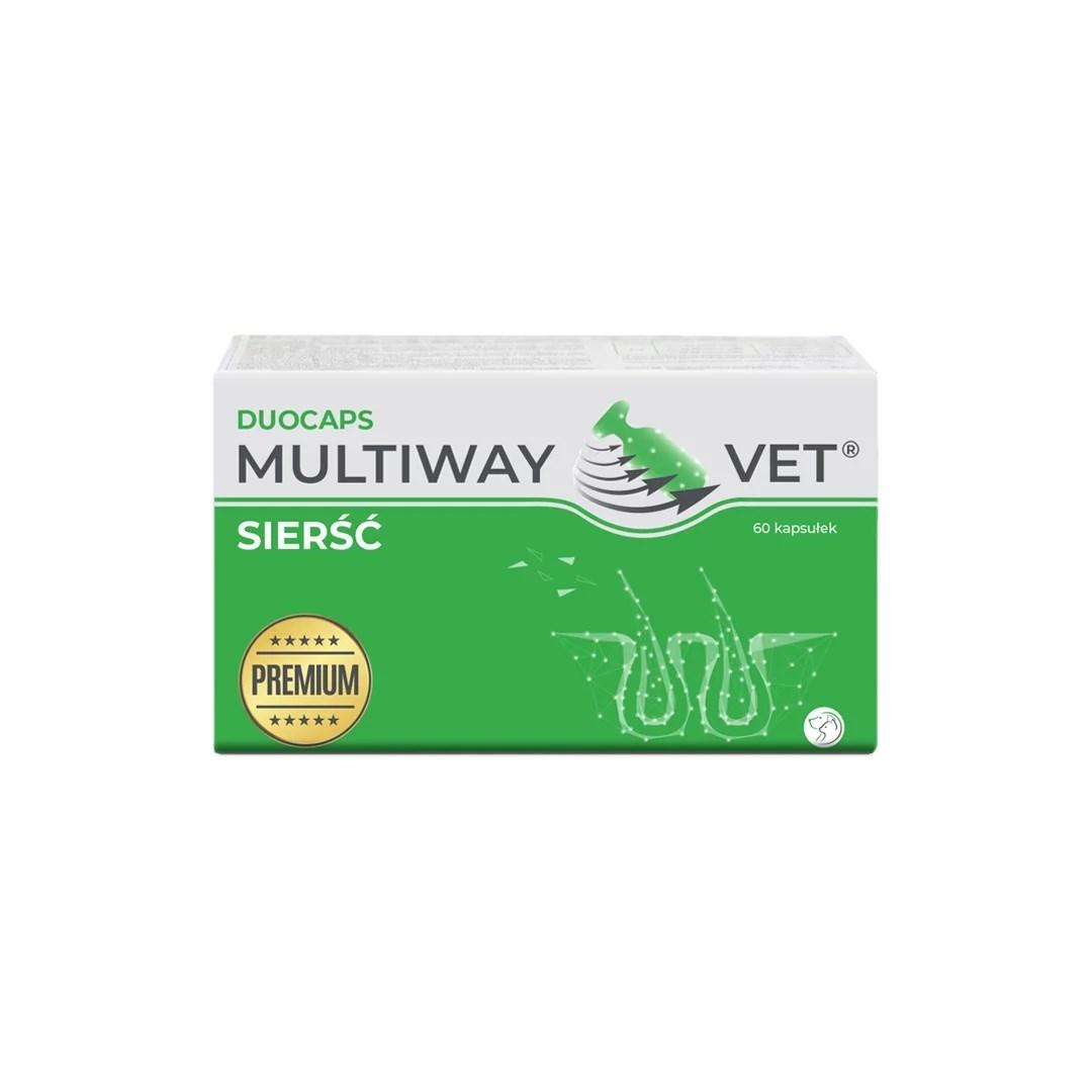 Kosttilskud til pels og hud – JM Sante Multiway Vet Duocaps twist-off, hund & kat, 60 stk. billede