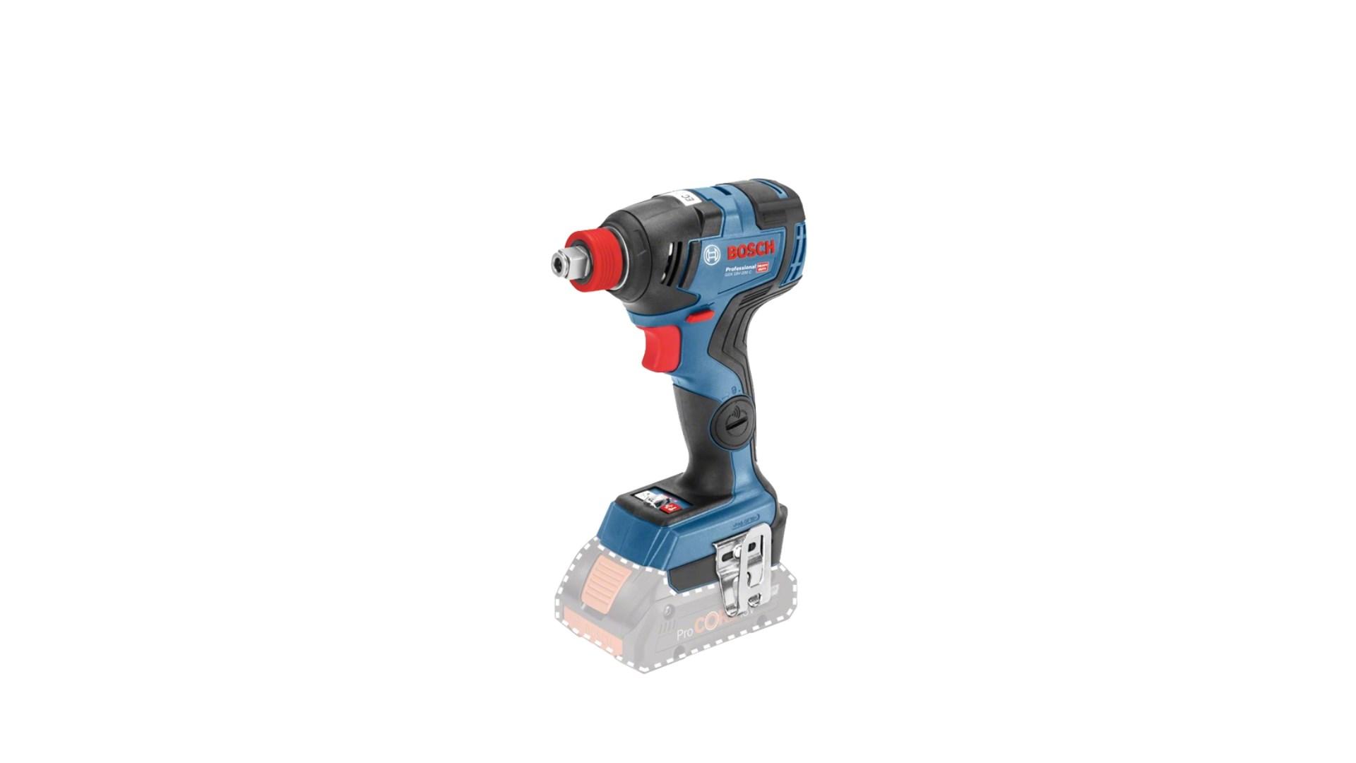 Slagnøgle Bosch GDX 18V-200 C 1/4" - 3.400 rpm, 200 N·m (sort/blå/rød) billede