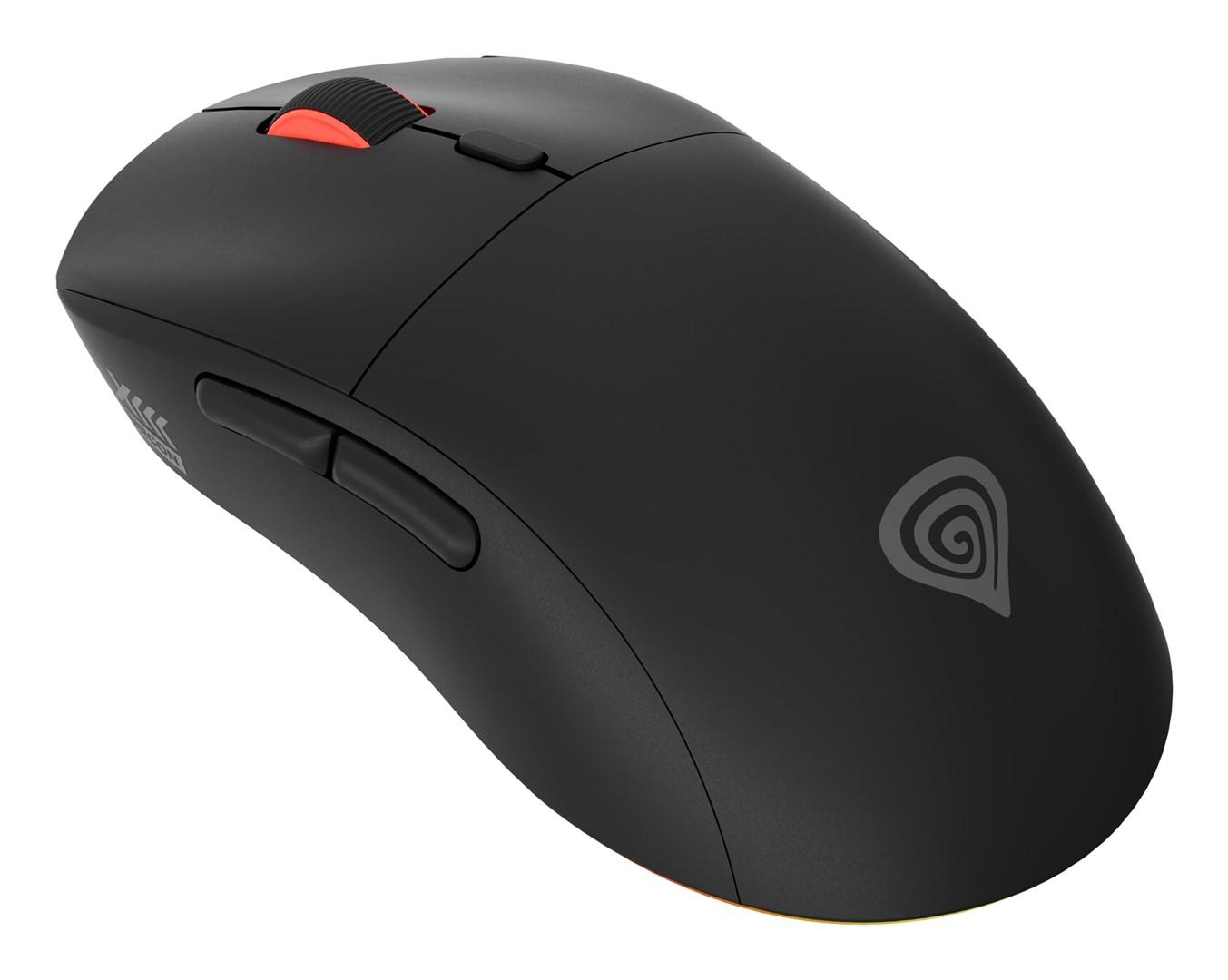 Gaming mus GENESIS Zircon XIII – trådløs RF + USB-C, optisk 26.000 DPI, ambidextrous billede