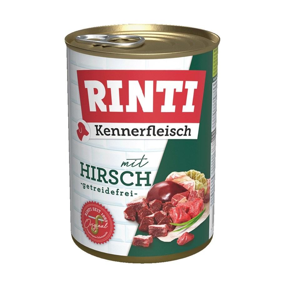 Hundefoder vådfoder RINTI Kennerfleisch Hjort 400 g billede