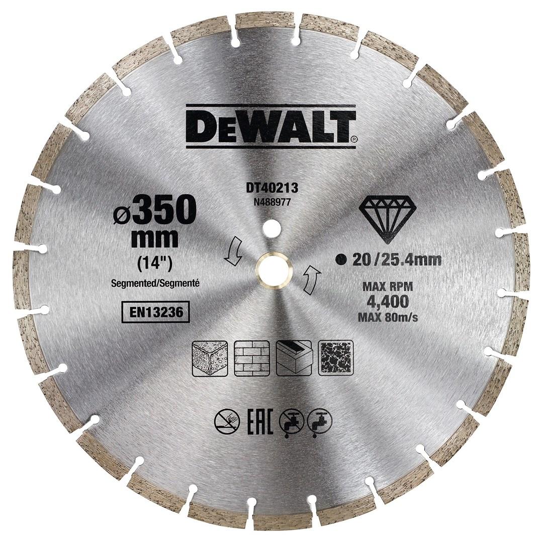 Diamantklinge 350 mm - DeWALT DT40213-QZ, segmenteret billede