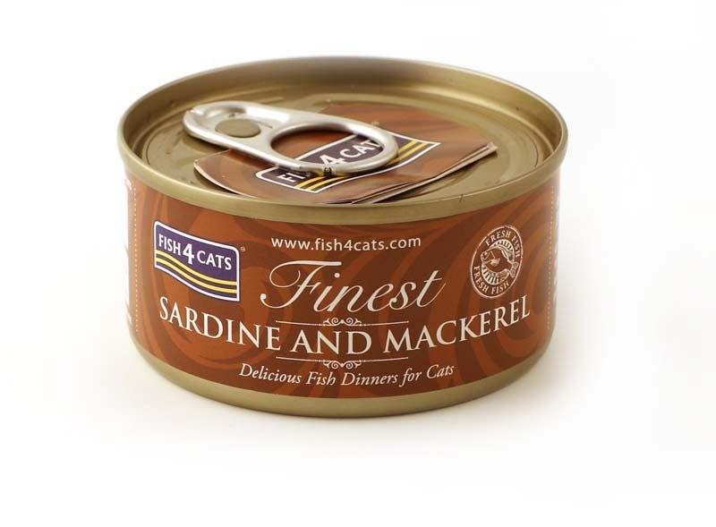 Vådfoder til kat – FISH4CATS Sardin & Makrel 70 g billede