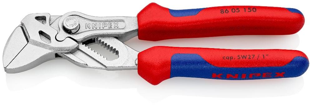 KNIPEX Tangnøgle 150 mm - justerbar tang med 14 indstillinger, maks. nøglestørrelse 27 mm