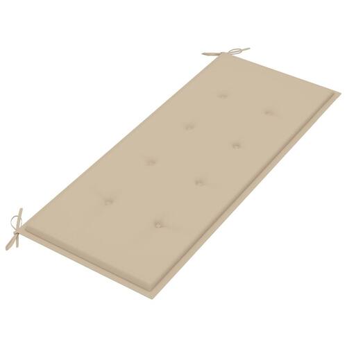Havebænk med hynde 120 cm bambus
