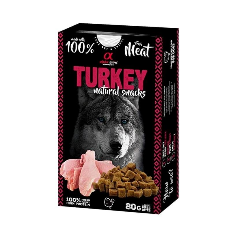 Kattegodbidder alpha spirit kalkun - naturlige snacks 80 g billede