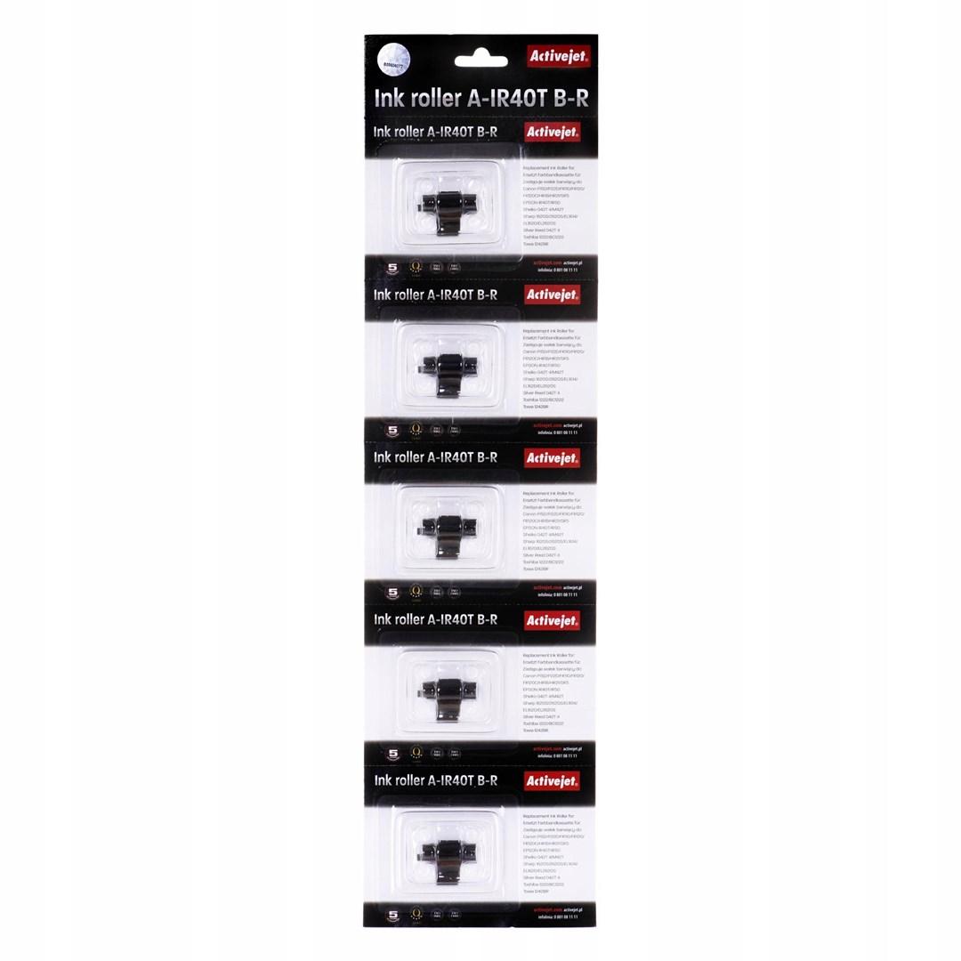 Blækrulle til printer Activejet A-IR40T - Supreme, sort/rød, 5-pak (erstatter Epson IR40T) billede