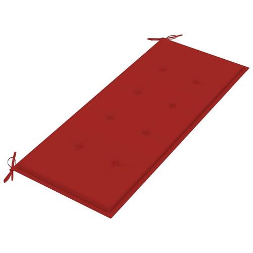 Havebænk med hynde 120 cm bambus