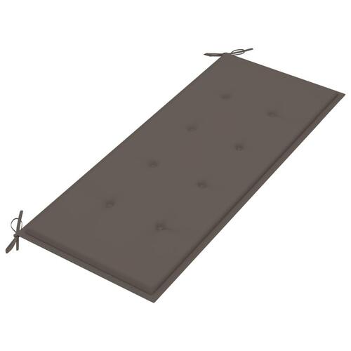 Havebænk med hynde 120 cm bambus