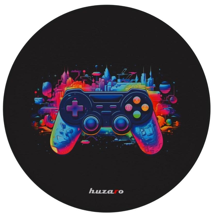 Gulvmatte til gamerstol – Huzaro FloorMat 7.0, Ø120 cm, sort billede