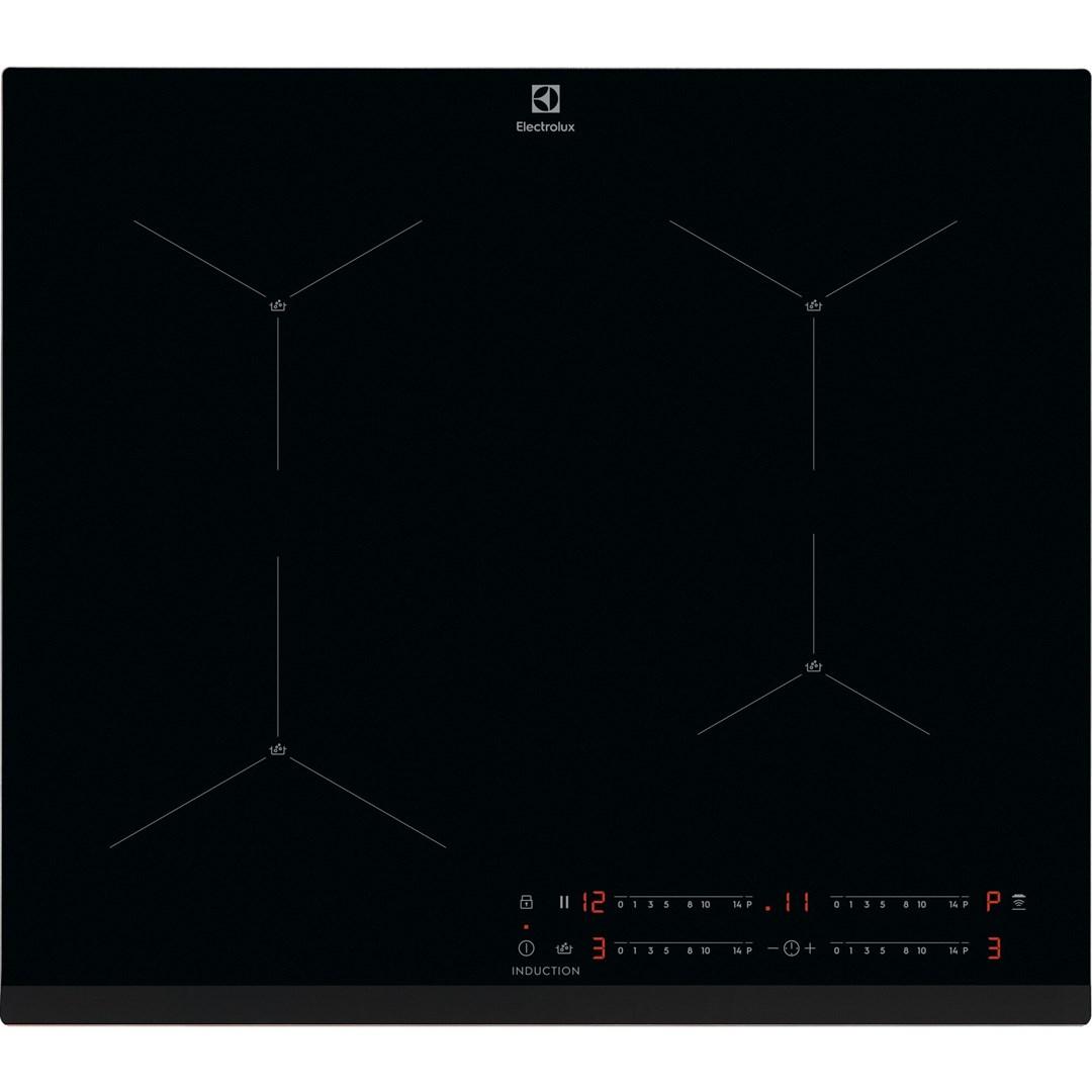 Induktionskogeplade 60 cm – Electrolux EIS62443, sort, 4 zoner billede