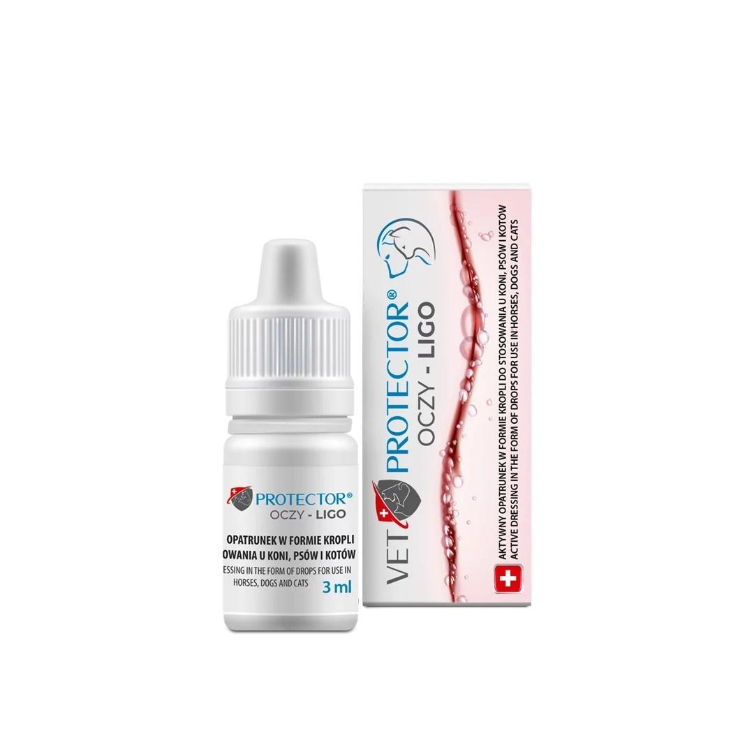 Øjendråber til hund og kat JM Sante Vet Protector Ligo 3 ml billede