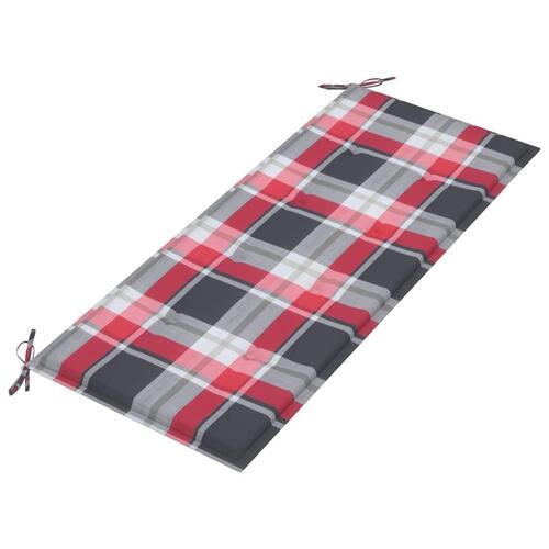 Havebænk med hynde 120 cm bambus
