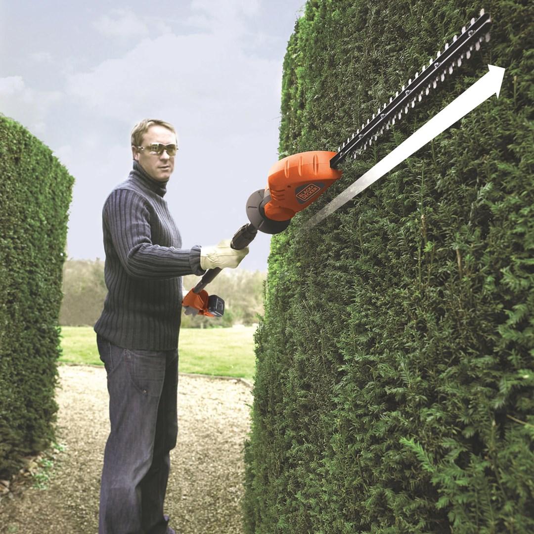 Hækkeklipper på batteri Black & Decker GTC1843L20-QW, dobbelt klinge, 3,2 kg billede