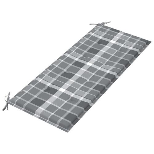 Havebænk med hynde 120 cm bambus