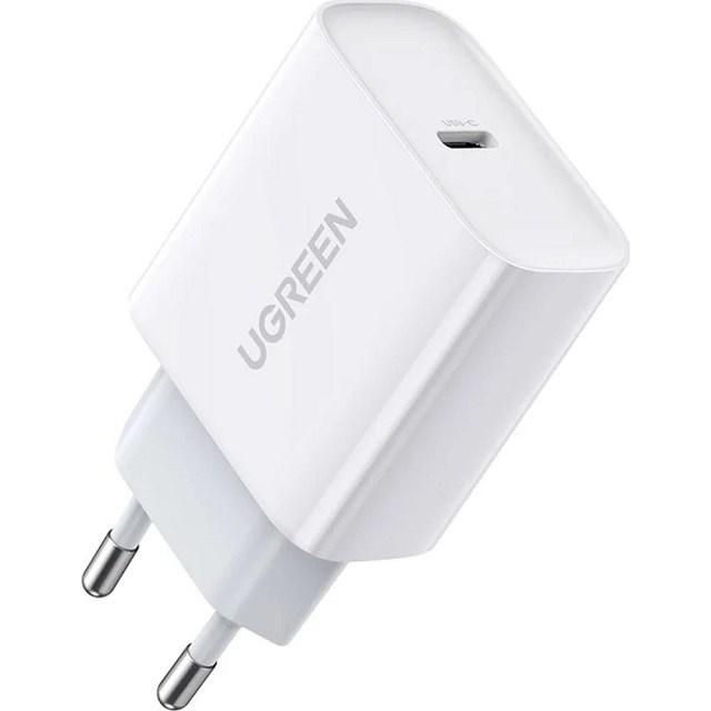 USB-C vægoplader 20 W med Power Delivery - UGREEN (hvid) billede