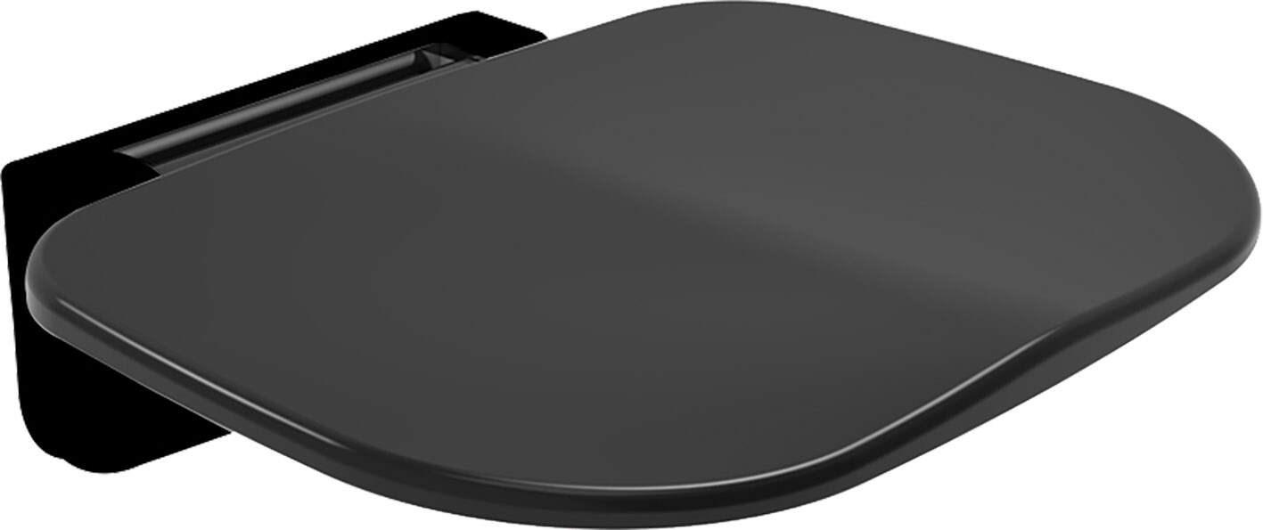 Brusestol væghængt - deante Folding wall seat, sort billede