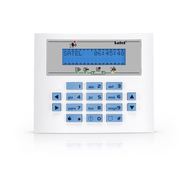 Alarmbetjening SATEL INT-KLCDS-BL - kablet tastatur til smart home/alarmsystem billede