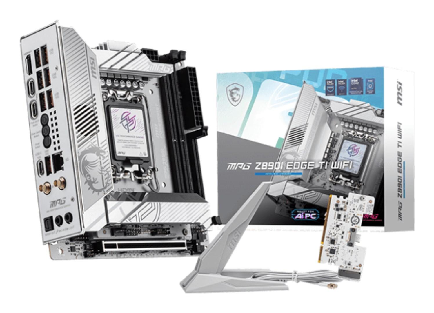 Bundkort MSI MPG Z890I Edge Ti WiFi - Intel Z890, LGA 1851, mini‑ITX