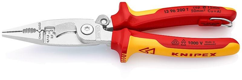 Tænger KNIPEX 13 96 200 T - isoleret kombitang 200 mm billede
