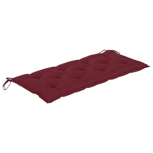 Havebænk med hynde 120 cm bambus